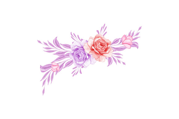 Digital Clipart Floral Watercolor 13