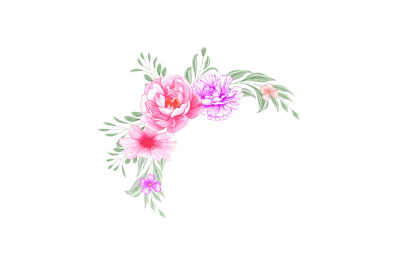 Digital Clipart Floral Watercolor 16 and Illustrations