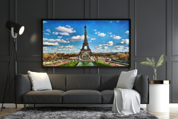 Eiffel Tower Watercolor Illustration