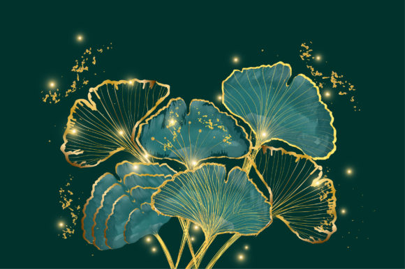Ginkgo Leaves Watercolor Illustrations