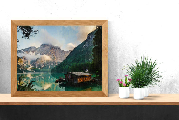 Mountain Watercolor Landscape