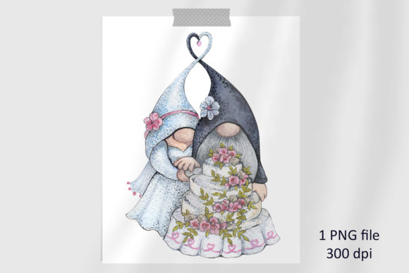 Watercolor Wedding Gnomes Sublimation & Illustrations Review